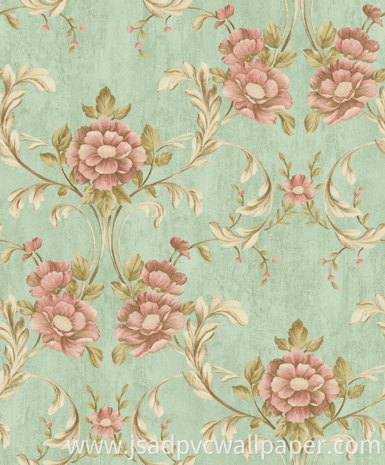 Exquisite floral thickened wallpaper